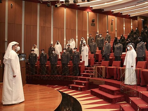 The child protection specialists were sworn in as judicial officers before Counsellor Ali Mohammed Alblooshi, Attorney General of Abu Dhabi, at the headquarters of the Judicial Department.