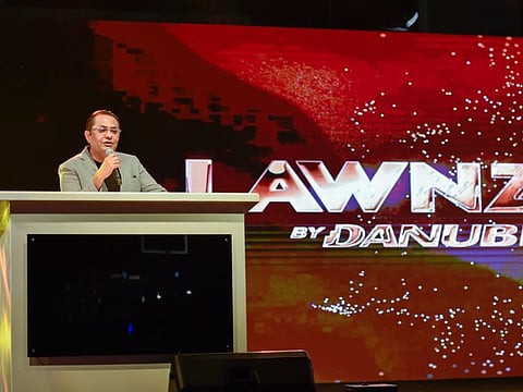 Rizwan Sajan, founder and chairman of the Danube Group, at the handover party for Lawnz by Danube in Dubai.