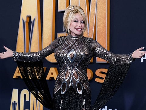 Dolly Parton at the 57th Annual Academy of Country Music Awards in Las Vegas, Nevada, U.S., March 7, 2022.