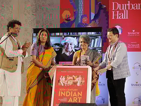 Speakers at the concluding day of the Jaipur Literature Festival.