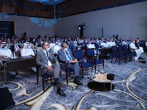 Delegates at the 3rd Mena Desalination Projects Forum 2022 at Conrad Abu Dhabi Etihad Towers today.