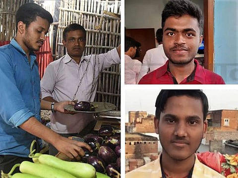 Clockwise from left  Commerce topper Ankit Kumar Gupta, Arts topper Sangam Raj and Science topper Saurav Kumar
source Twitter