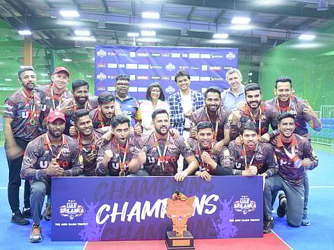 Emirates Indoor UAE clinched the Anis Sajan trophy after winning the series against Sri Lanka 4-1 at U-Pro.