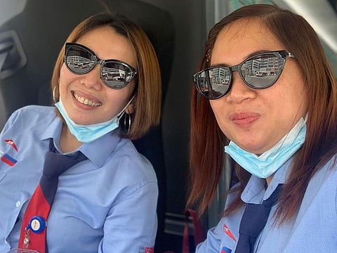 Going places: Marygold Cez de Castro and Ailen Pueto Leaño Francisco