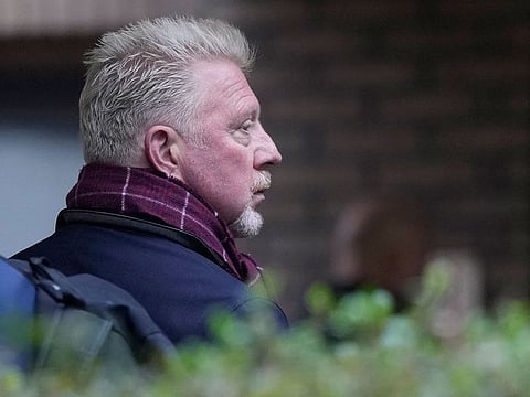 Boris Becker arrives at Southwark Crown Court in London