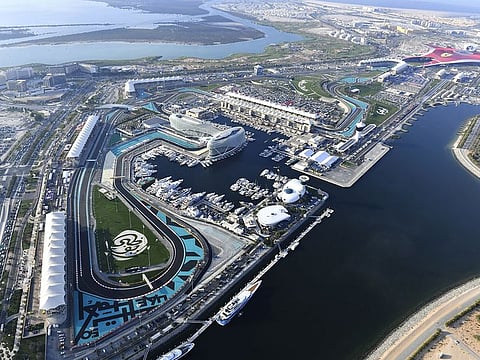 Track Aerial during the Abu Dhabi GP at Yas Marina Circuit on Sunday December 12, 2021 in Abu Dhabi.