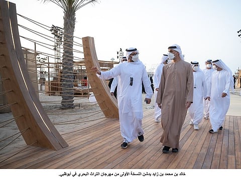 Sheikh Khaled bin Mohamed bin Zayed Al Nahyan inaugurated the 10-day festival on Al Bahar Corniche.