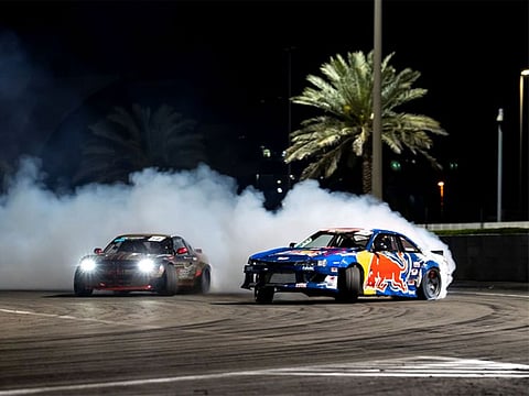 Action at Yas Marina Circuit