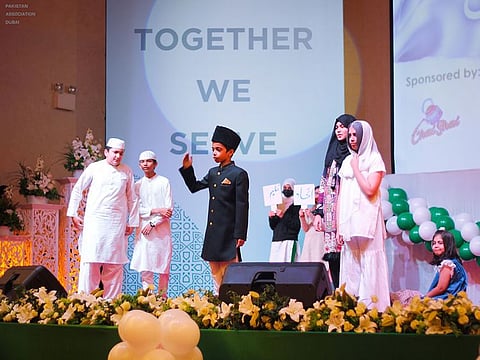 Children show at the Pakistan Association Dubai held as part of the Pakistan National Day Celebrations.