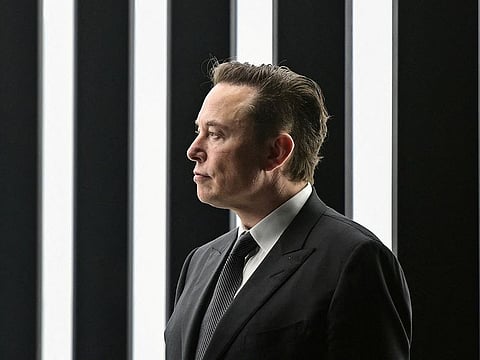Elon Musk attends the opening ceremony of the new Tesla Gigafactory for electric cars in Gruenheide, Germany, March 22, 2022.