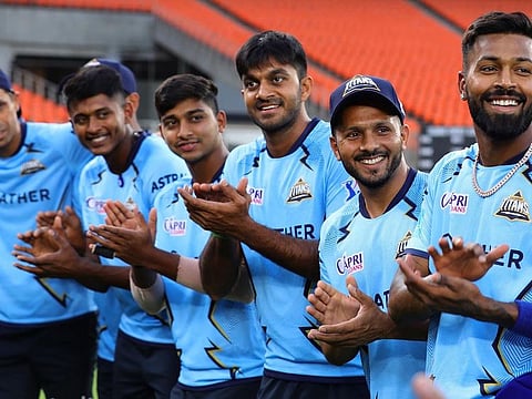 Gujarat Titans COO, Colonel Arvinder Singh, is all praise about the leadership qualities of captain Hardik Pandya (right).