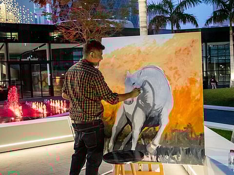 Highlighting a strong message of inclusion, with an artist of determination, artist Roshan Perera will be communicating with the visitors through a sign-language expert.