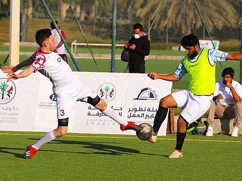 Sharjah Police and Al Rais teams will compete for first place in the football competition.