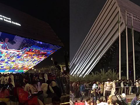 Saudi Pavilion was one of dozens of pavilions at Expo 2020 Dubai switching off lights for Earth Hour