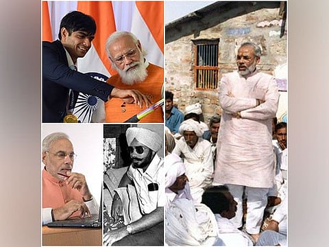 Stills from the 'Modi Story'.