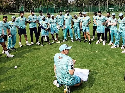 Team talk... Newbies Lucknow Super Giants and Gujarat Titans will meet tomorrow in the IPL.