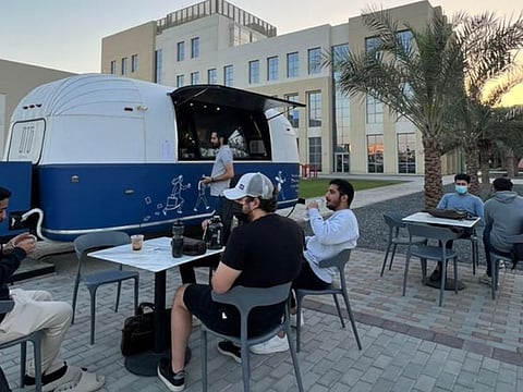 The coffee truck at RIT Dubai