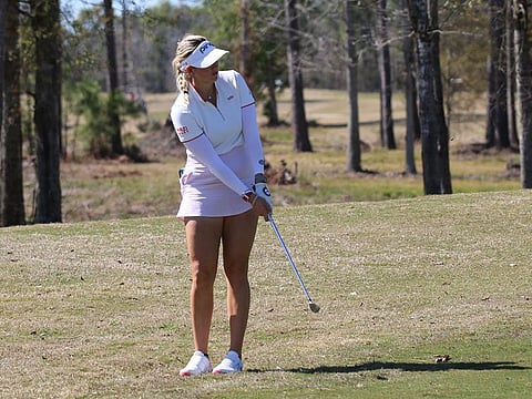 Dubai-based Alison Muirhead at a recent tournament on the WAPT