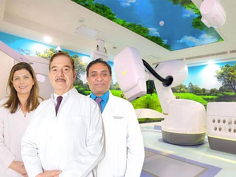 From left: Dr Salam Yanek, Prof Abdul Karim Msadd and Dr Nandan Shanbag.