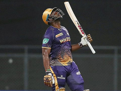 Andre Russell was the man of the match for Kolkata last night after he blasted 70 runs from 31 balls to help beat Punjab in the IPL clash.