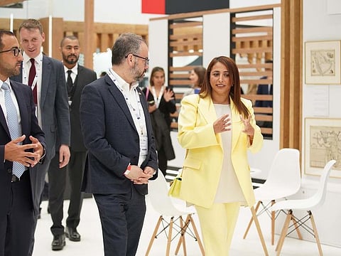 Bodour Al Qasimi, President of the International Publishers Association, during the opening ceremony at London Book Fair