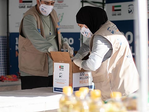 UAE's '1 Billion Meals' initiative aims to secure food aid for vulnerable communities in 50 countries around the world.
