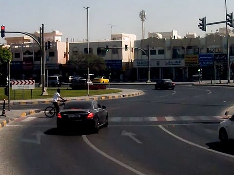 A screengrab from the Sharjah Police video