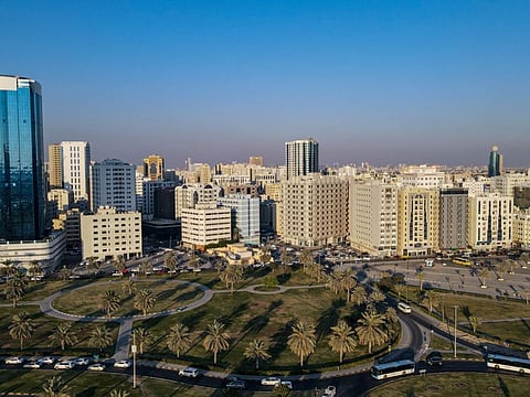 The Sharjah skyline.