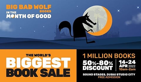 The Big Bad Wolf book sale, the world’s biggest book sale, is back in Dubai from April 14 to 24
