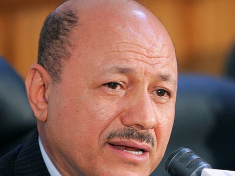 Head of Yemen’s Presidential Leadership Council Rashad Al Alimi.