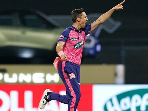 Trent Boult gave Rajasthan Royals a dream start by sending back K.L.Rahul & Krishnappa Gowtham in first over.