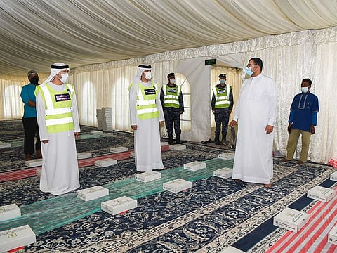 Keeping a gap of one metre between people having iftar inside the tents is among the rules