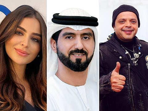 From left, Joana Jamil, Khalid Al Shehhi, and Mohamad Henedy