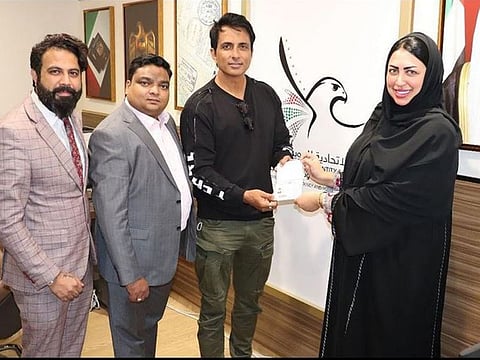 Sonu Sood granted the UAE golden visa honour