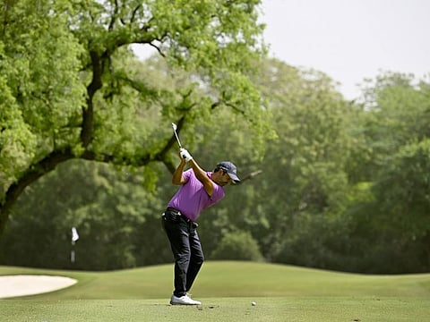 Dubai-based golfer Shiv Kapur in action.