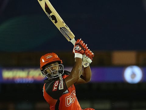Rahul Tripathi, a former Knight, masterminded the Sunrisers' chase with a 71 off 37 balls.