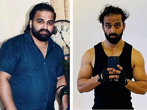 Sreejith Vasanth before and after.