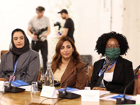 Sheikha Bodour Al Qasimi's (centre) in Tbilisi, Georgia.