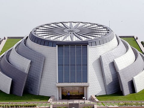 A view of the "Pradhanmantri Sangrahalaya" a new museum dedicated to former Prime Ministers of the country inaugurated by Prime Minister Narendra Modi, in New Delhi on Thursday