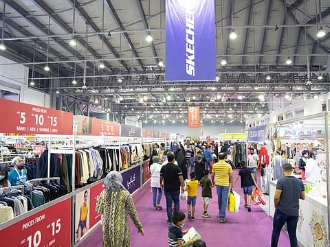 The shopping and cultural exhibition is being held at Expo Centre Sharjah