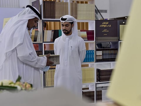 Visitors at the second edition of Emirati Book Fair in Sharjah.