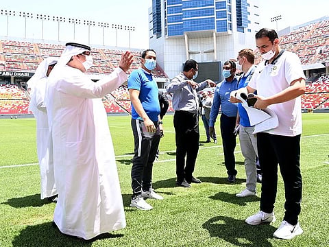 The delegation of the UAE Pro League was headed by Chief Corporate Services Officer Musab Al Marzooqi.