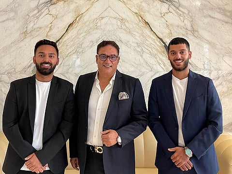 From left: Harman Suri, Vice-President, RMF Group; Bobby J Suri, Chairman, RMF Group and Chirag Suri, Senior Vice-President, RMF Group