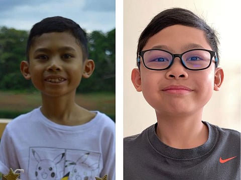 Uno before and months after a liver transplant