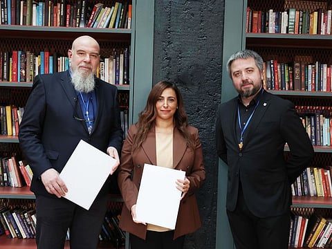 Bodour Al Qasimi, President of the International Publishers Association (IPA) and Head of the SWBC Advisory Committee, with Wrocław Literature House members