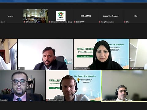 Panelists during the virtual discussion organised by EEG