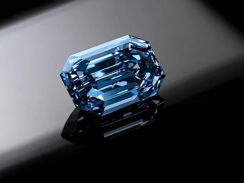 The gem is the largest vivid blue diamond ever to appear at an auction.