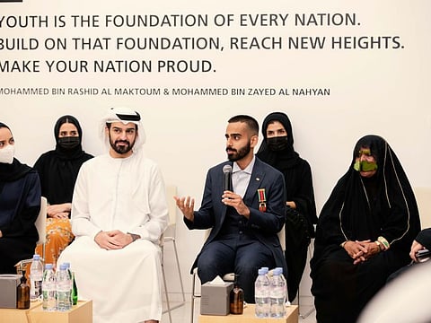 Participants at the event hosted by the Abu Dhabi Awards in collaboration with the Federal Youth Authority in Abu Dhabi.