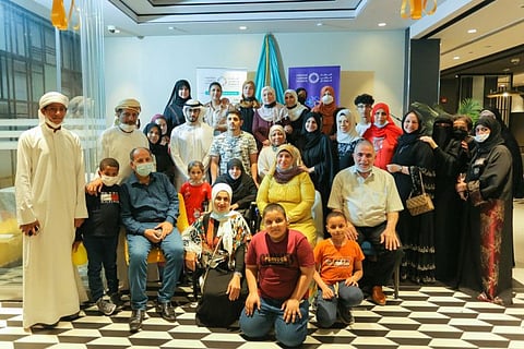 Cancer patients and survivors at the iftar hosted by FOCP in Dubai.