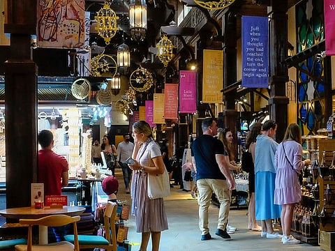 File photo of shoppers at Madinat Jumeirah in Dubai
